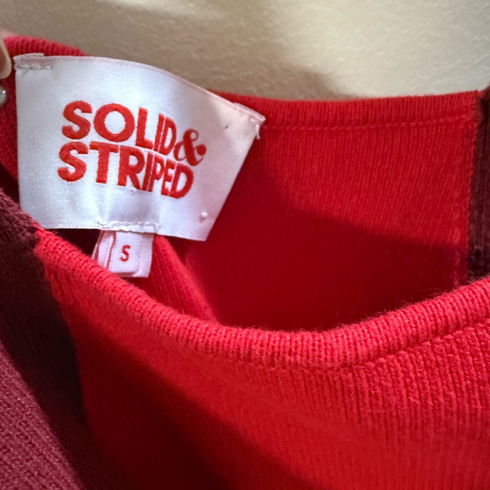 SOLID & STRIPED Red dress - Picture 3 of 5